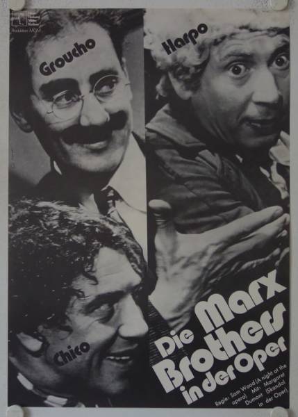 Die Marx Brothers in der Oper originales deutsches Filmplakat (R73)